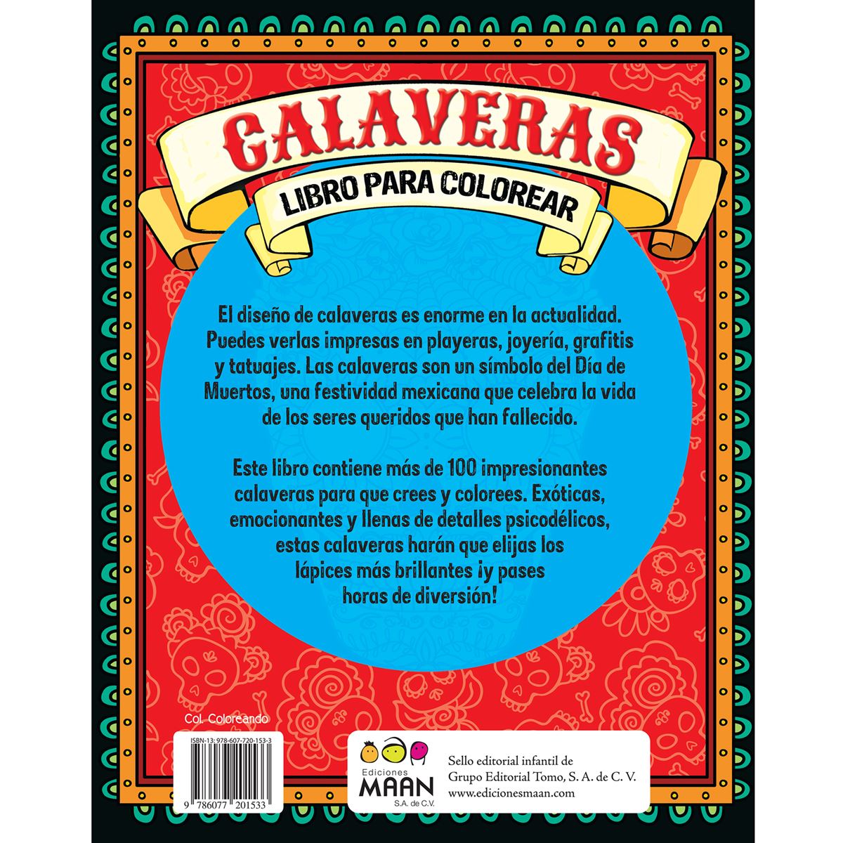 Libro Para Colorear Calaveras image number null