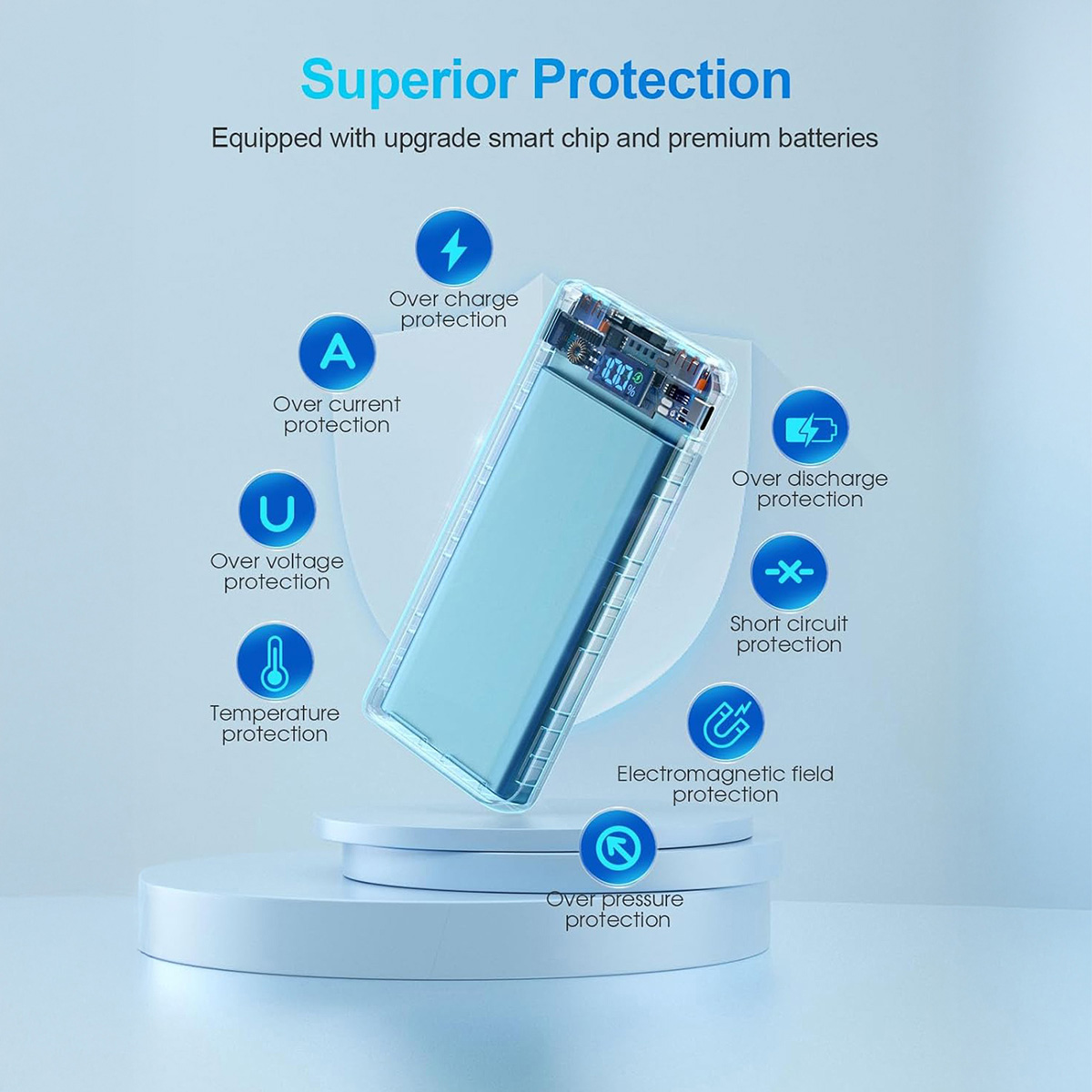 Bater&iacute;a de 10000 Mah con Indicador Led image number null