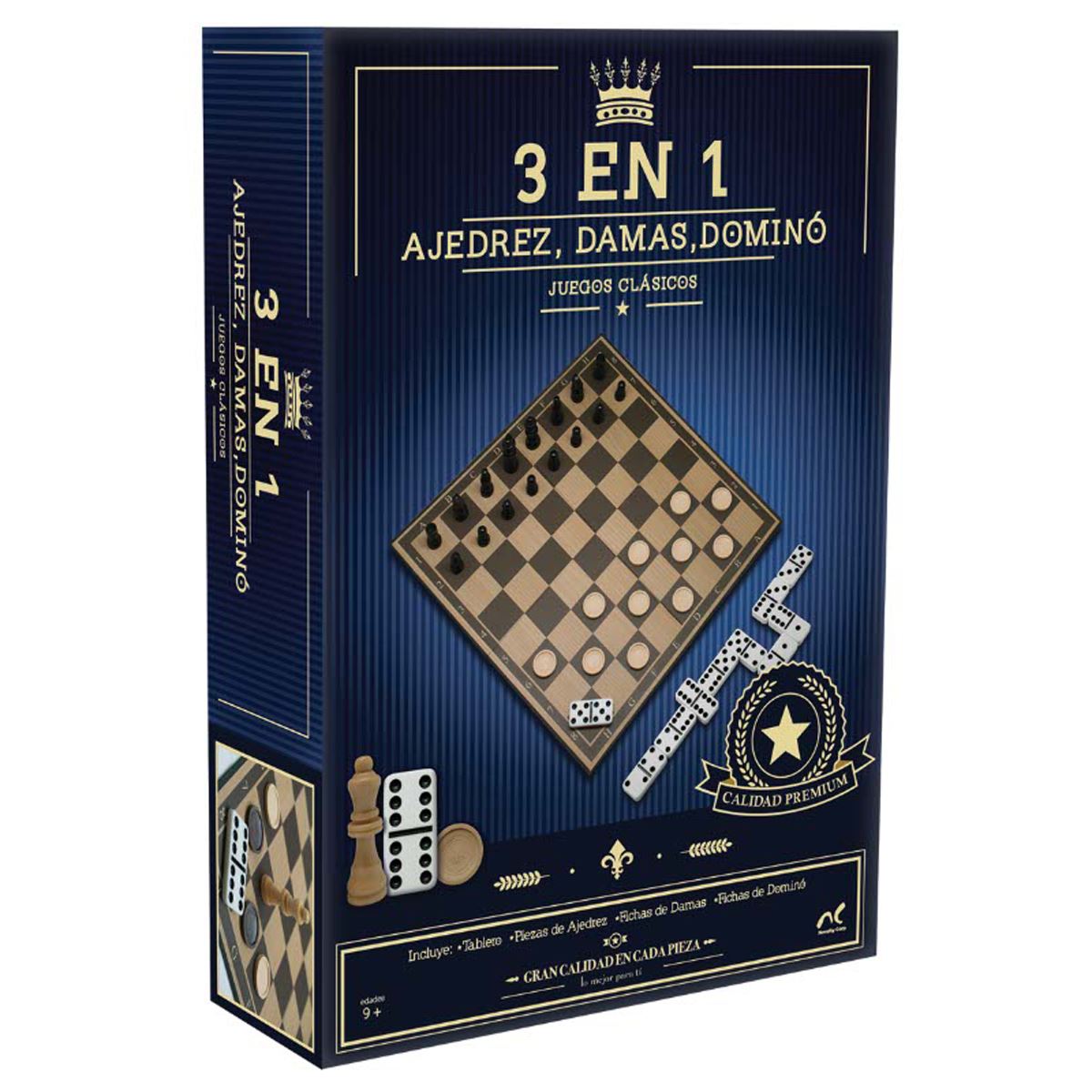 3 en 1. Ajedrez, Damas y D&oacute;mino image number null