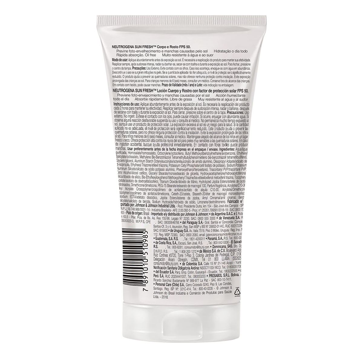 Neutrogena sun fresh corporal fps 50  120ml image number null