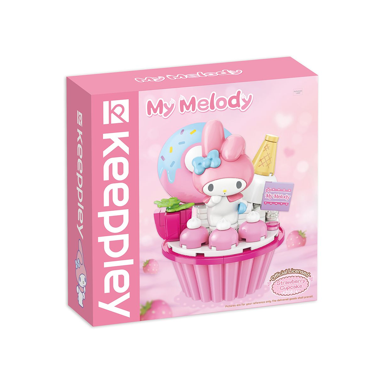 Set de Bloques Armables Keepley Sanrio My Melody Strawberry Cupcake image number null
