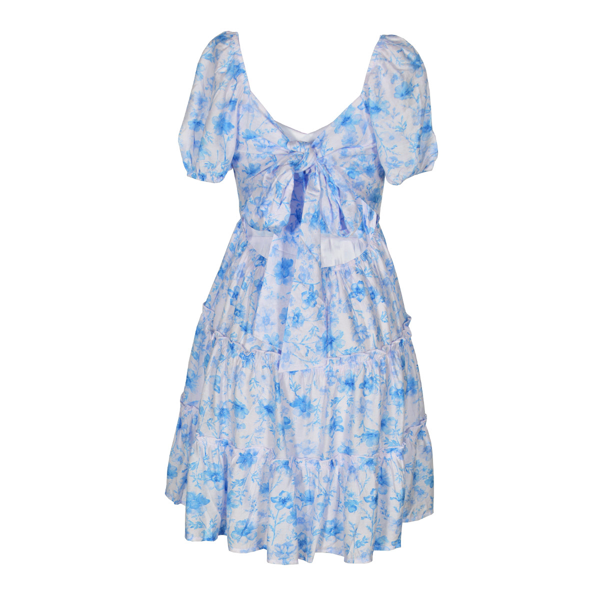 Vestido Corto con Olanes Philosophy Talla Mediana para Mujer image number null