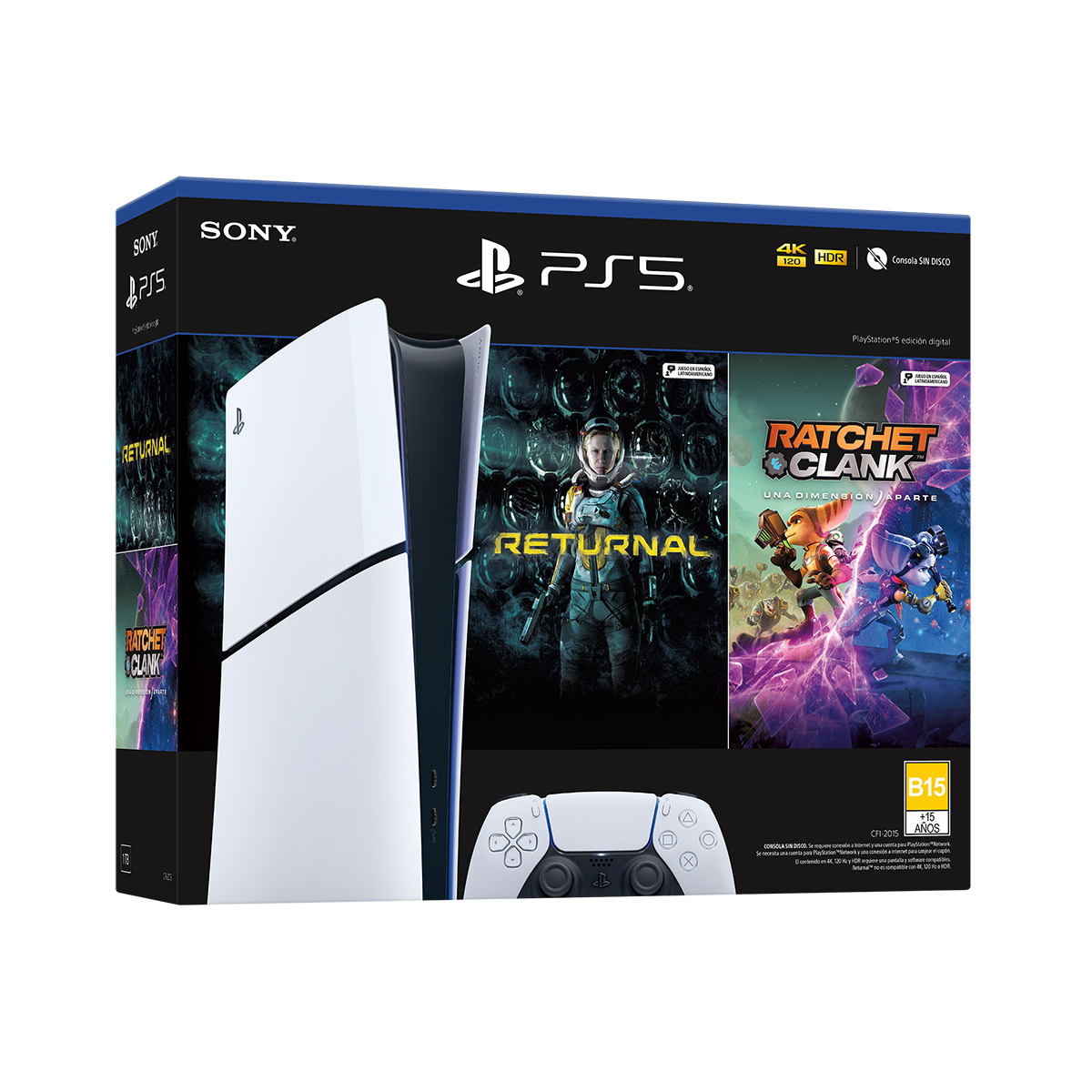 Consola PS5 Slim 1 TB Bundle Digital image number null