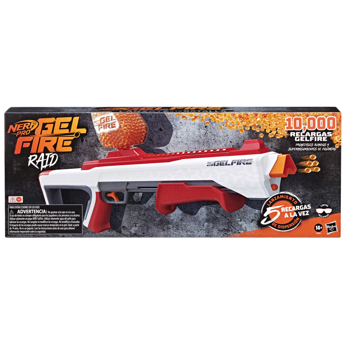 Lanzador Nerf Pro Gelfire Raid image number null