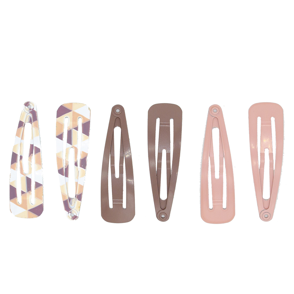 Broches de Clip Grandes Estampado Geom&eacute;trico Ponette image number null