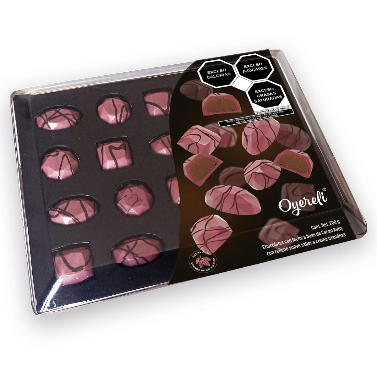 Estuche Diamantes de Chocolate de Cacao Ruby image number null