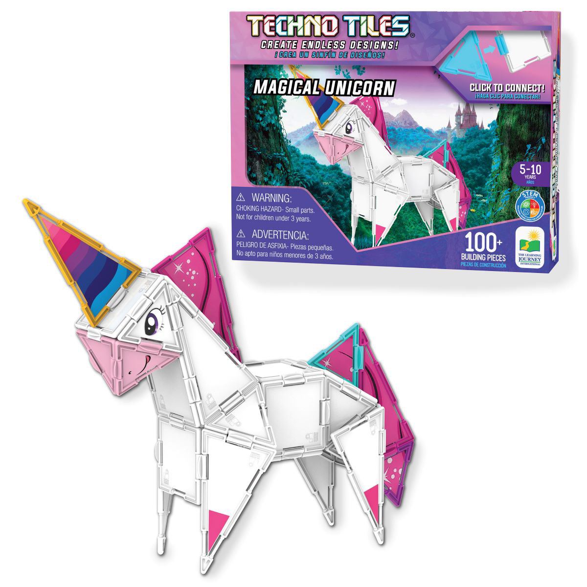 Set de Juego Magical Unicorn Techno Tiles ¡Crea un Sin Fin de Diseños! The Learning journey image number null