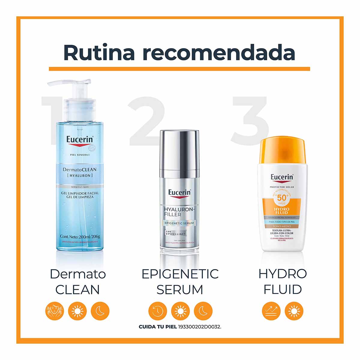 Eucerin Sun Hydrofluid Protector Solar Tono Medio Fps50+ image number null