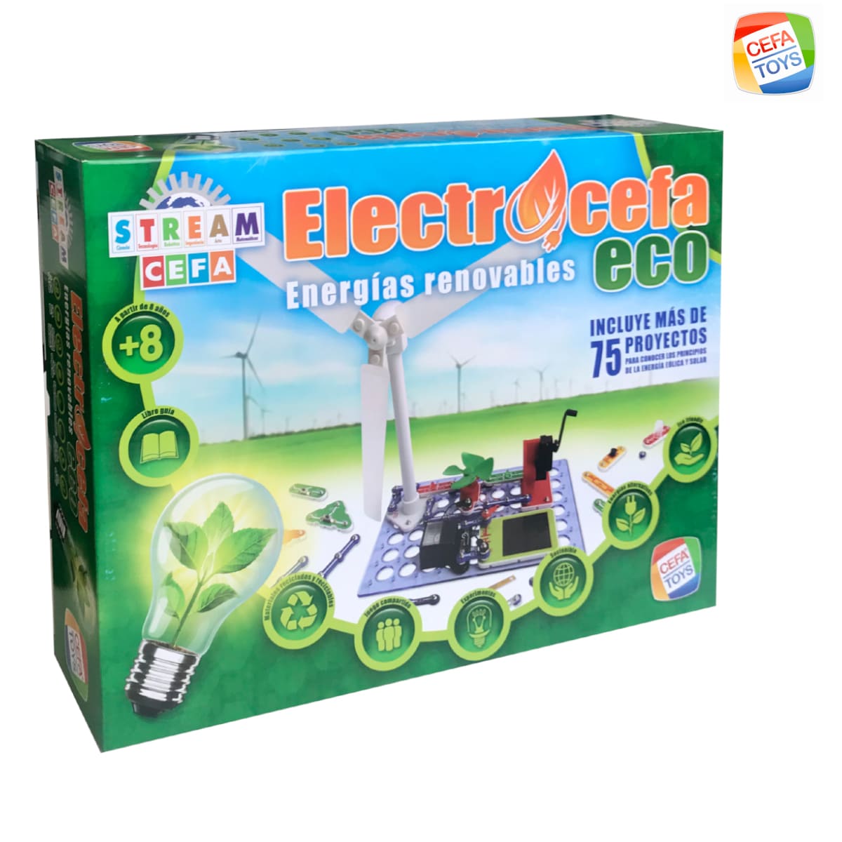 Set Juego Educativo Electrocefa Eco Energías Renovables Cefa Toys image number null