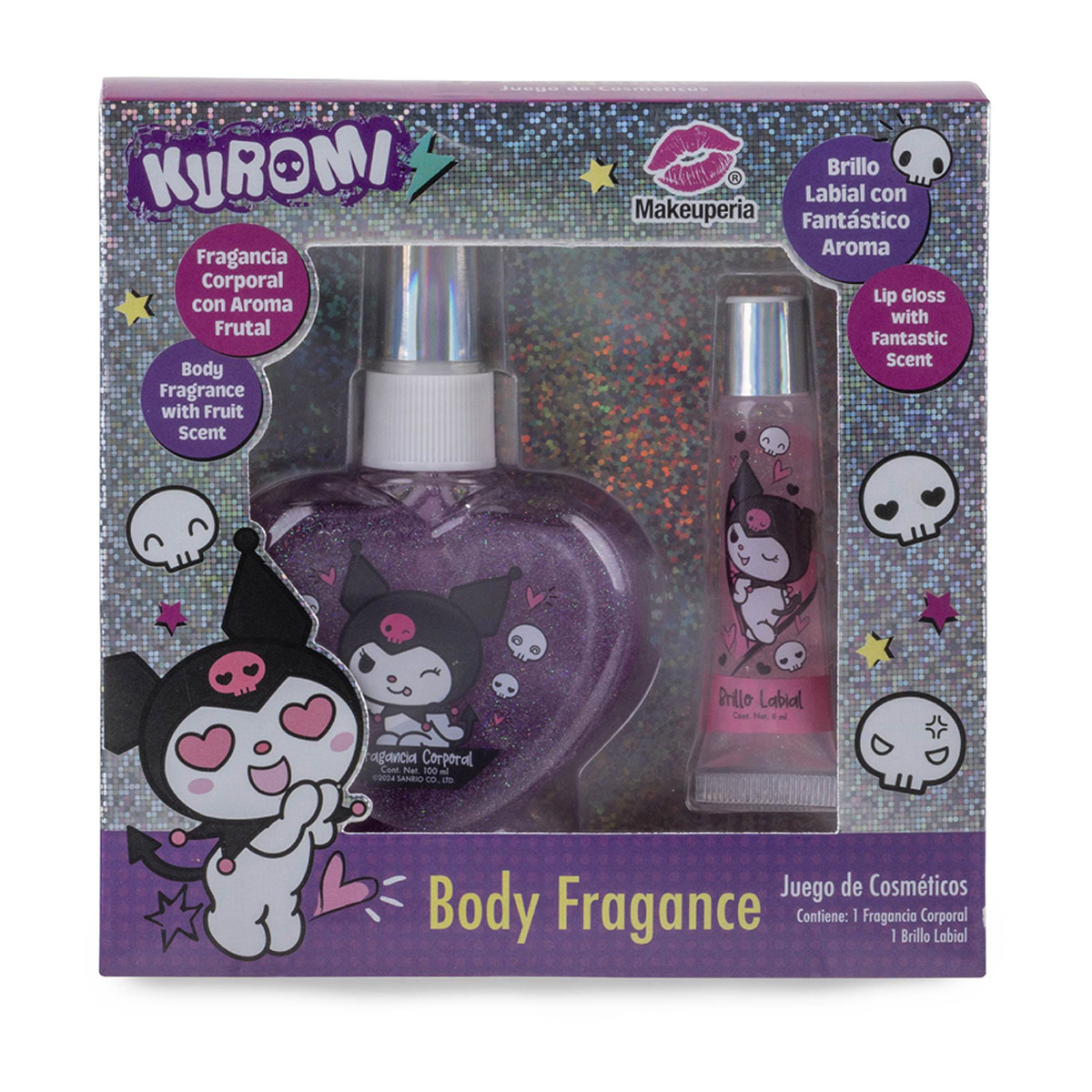 kit de Cosméticos MAKUPERIA de Kuromi con Body Splash image number null