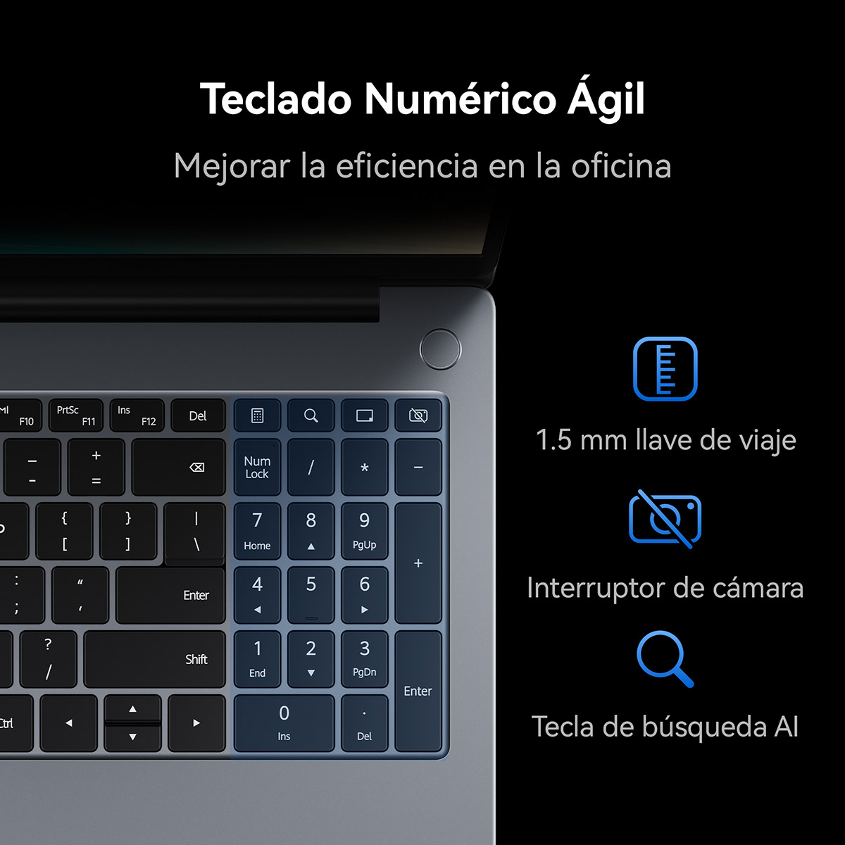 Laptop Huawei Matebook D16 de 16 Pulgadas Intel Core i5 13th 16GB RAM 1TB SSD image number null