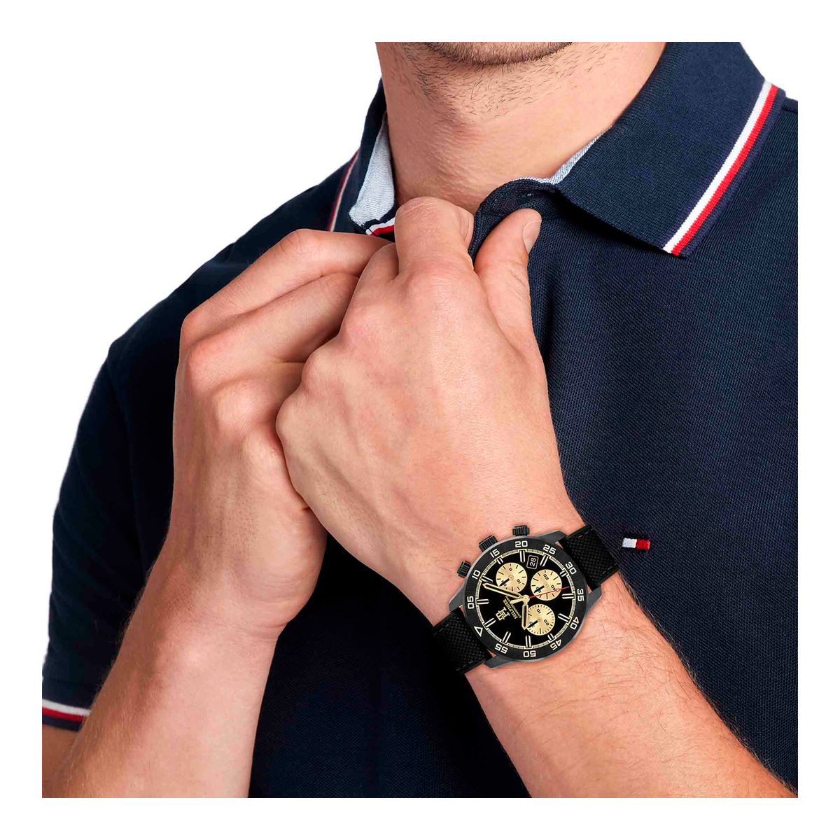 Reloj Tommy Tela/Silicón para Caballero image number null