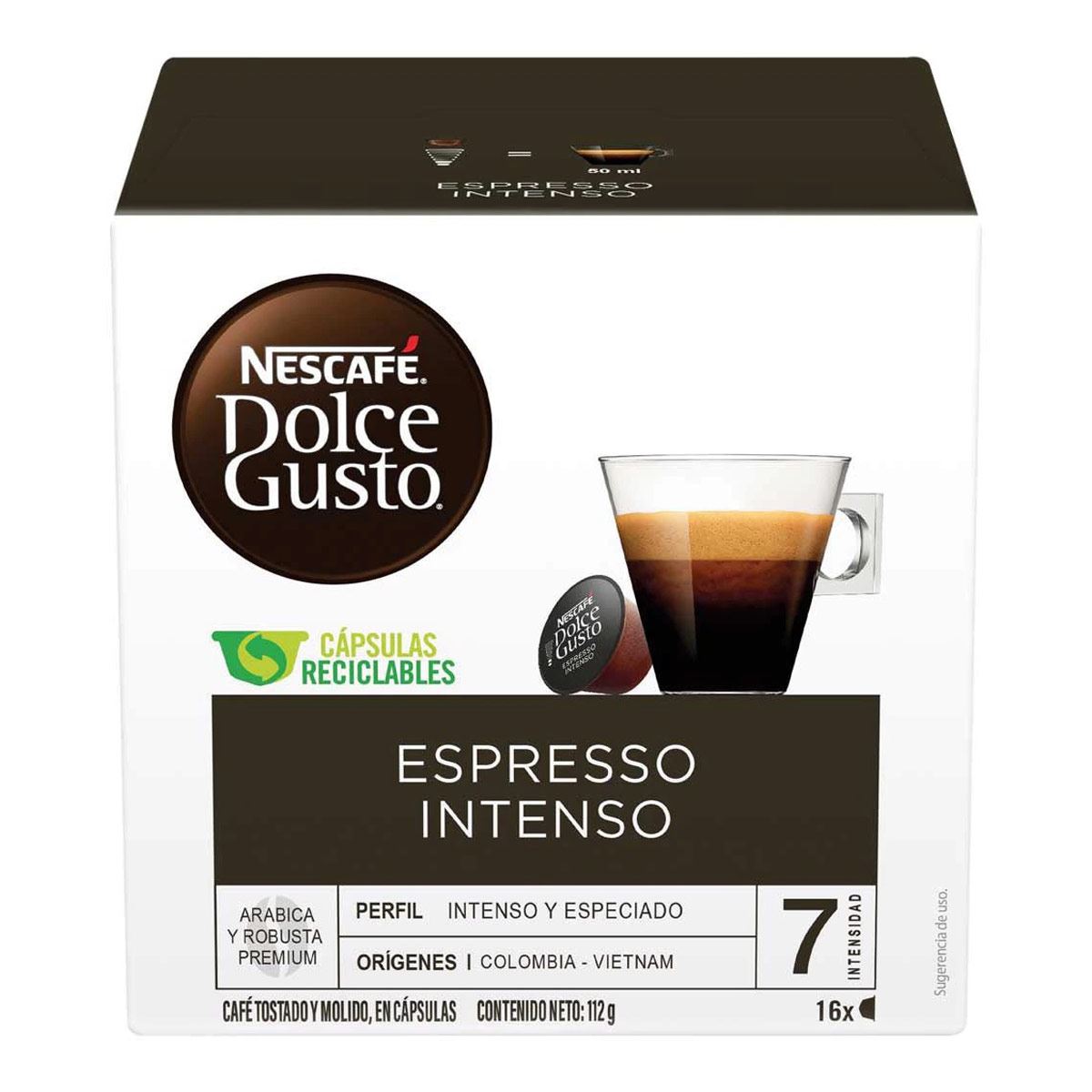 Cápsula espresso intenso 16 piezas image number null