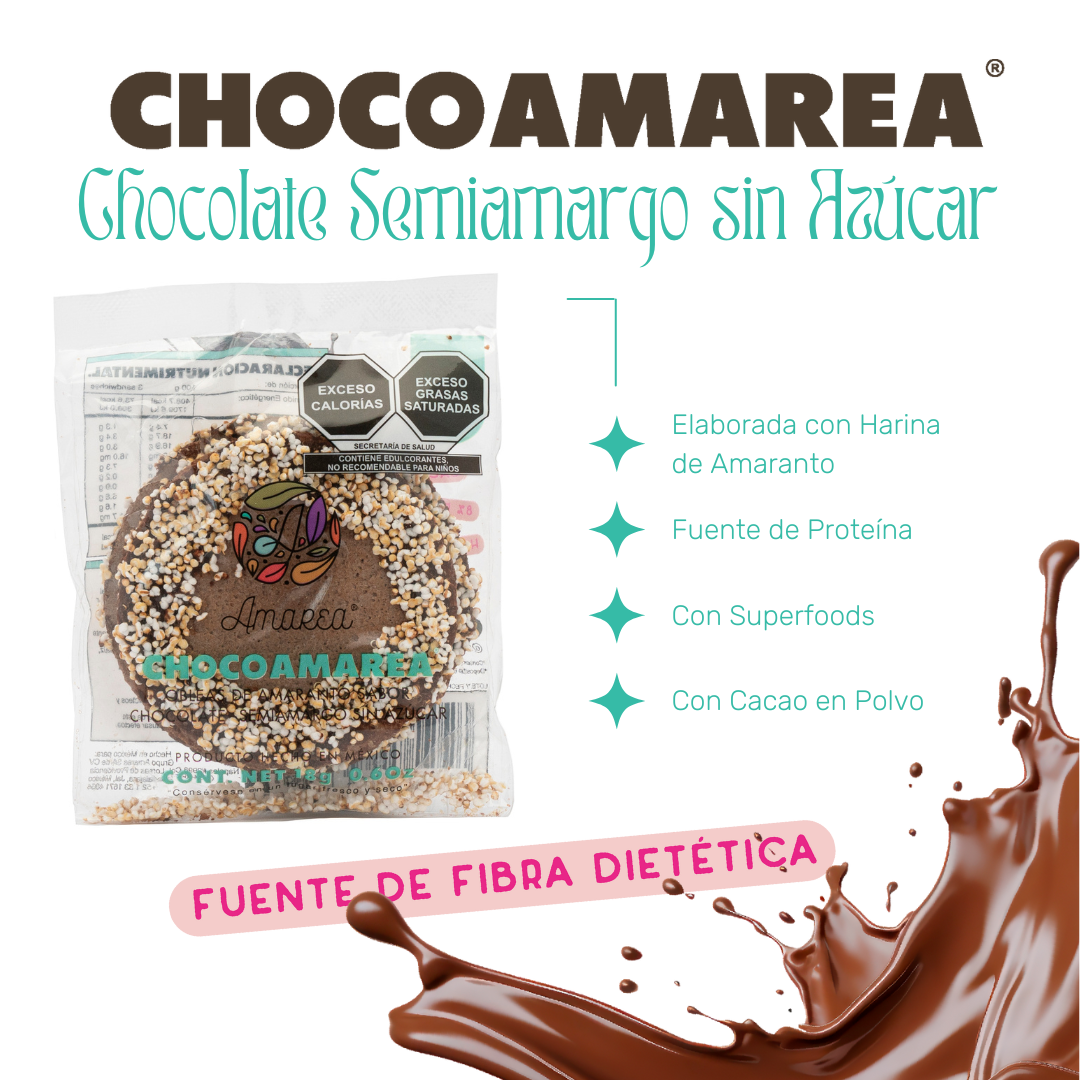 Oblea Rellena Sabor Chocolate con Leche Amarea image number null