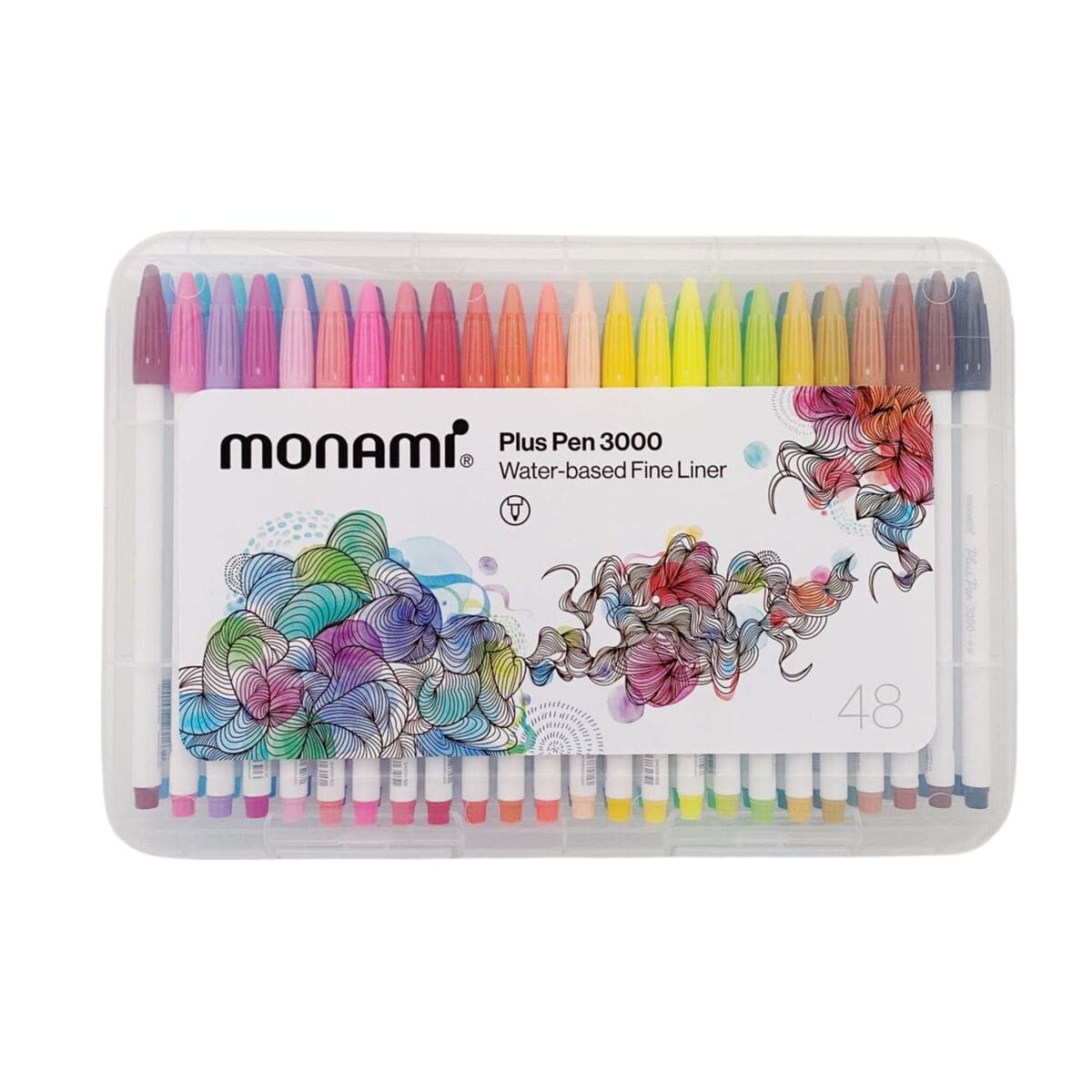 Set 48 Marcadores Plus Pen 3000 Punta Fina Monami image number null