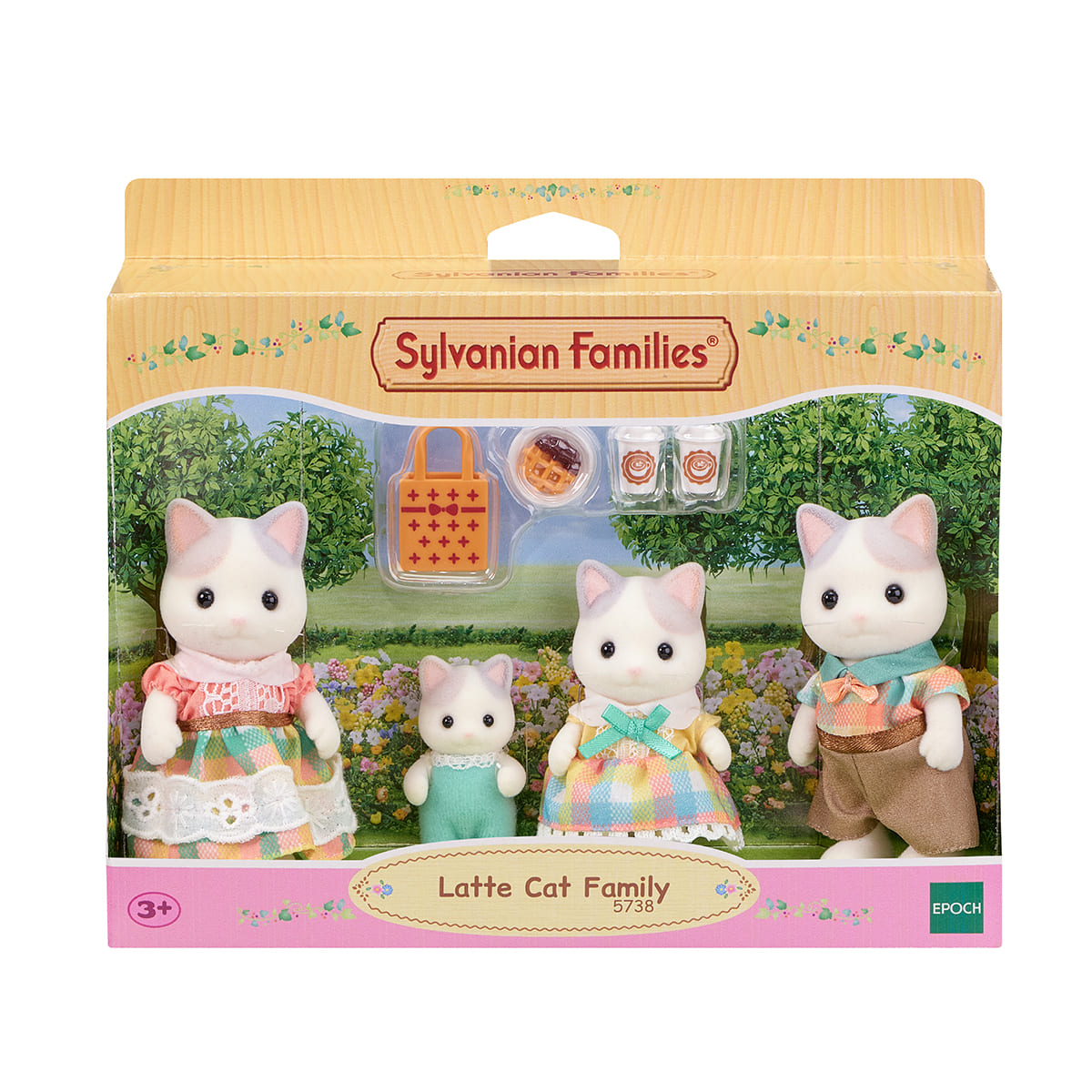 Familia Gato Latte Sylvanian Families image number null