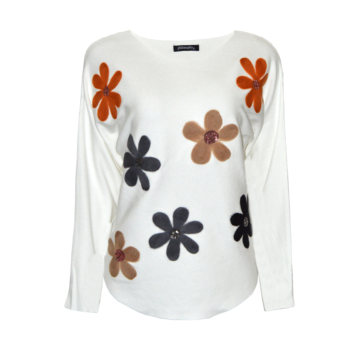 Suéter con Estampado con Flores Philosophy Talla Unitalla para Mujer image number null