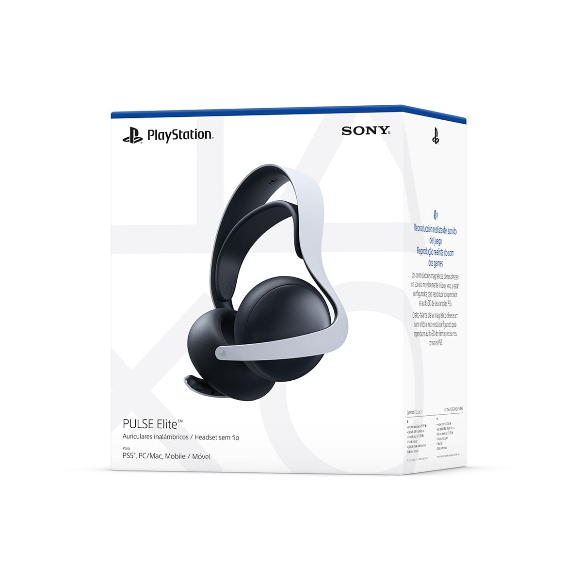 Audífono Gamer Over Ear Sony PS5 Pulse Elite Inalámbrico image number null