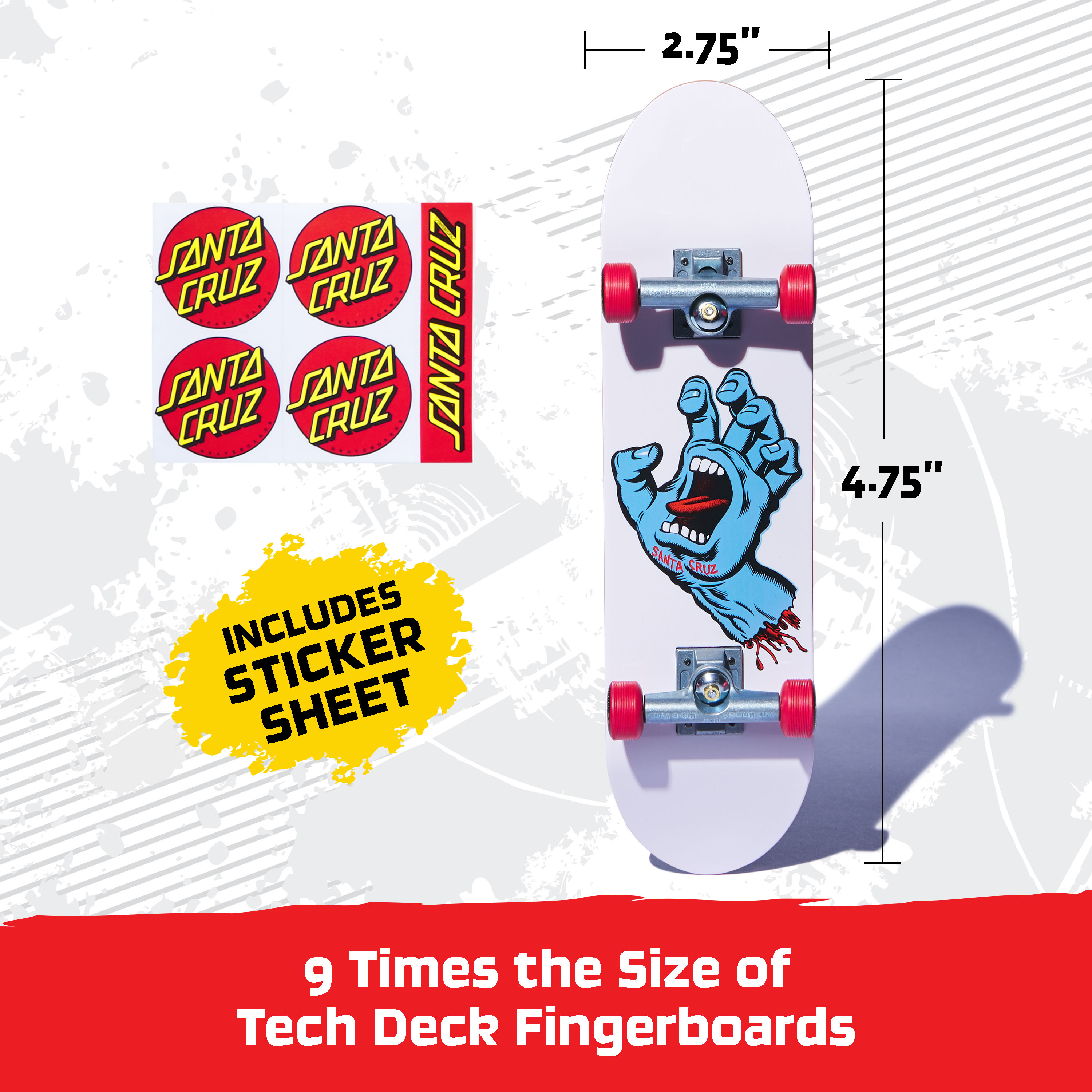 Patineta Handboard Santa Cruz TECH DECK image number null