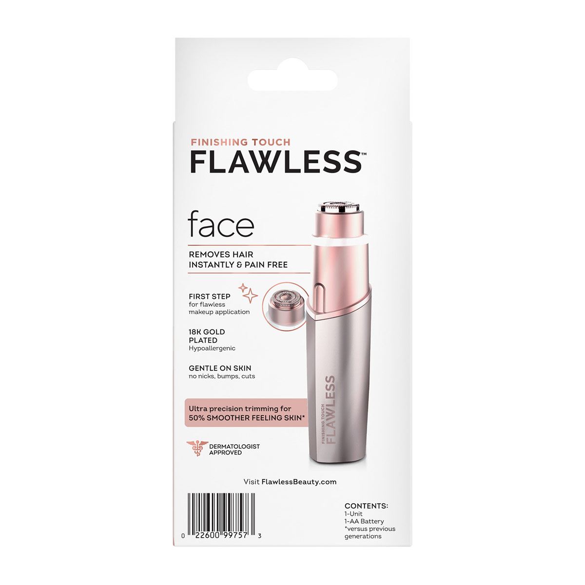 Removedor de Vello Facial Finishing Touch Flawless Rosé image number null