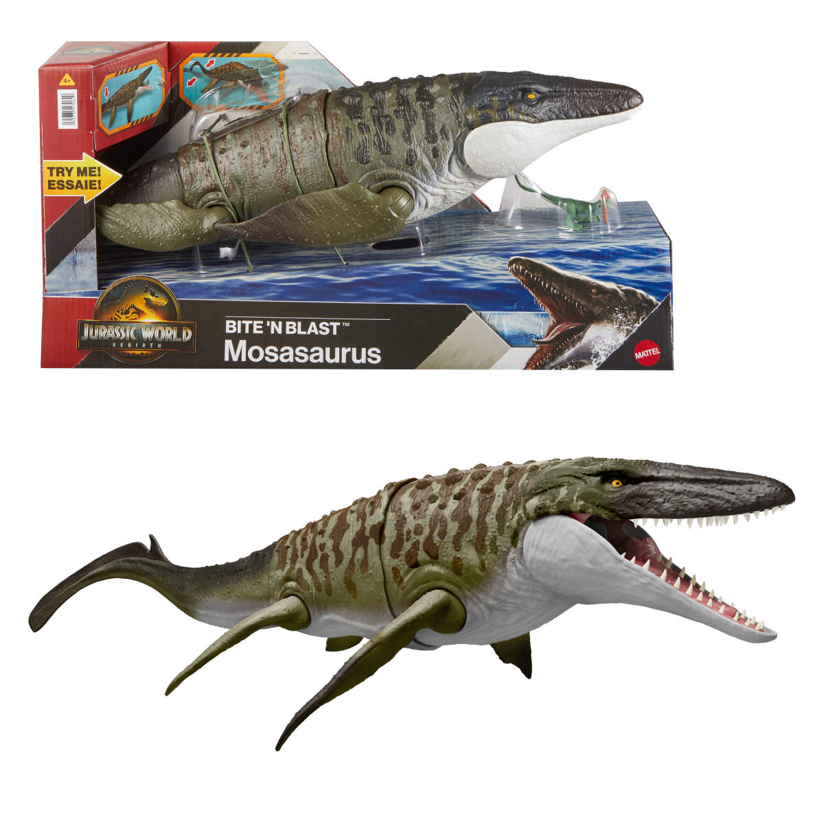 Dinosaurio de Juguete Jurassic World Rebirth Mosasaurus image number null