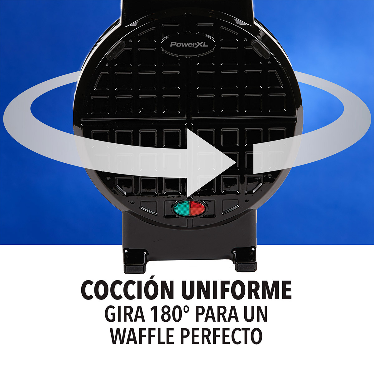 Wafflera Antiadherente Negro Power XL image number null