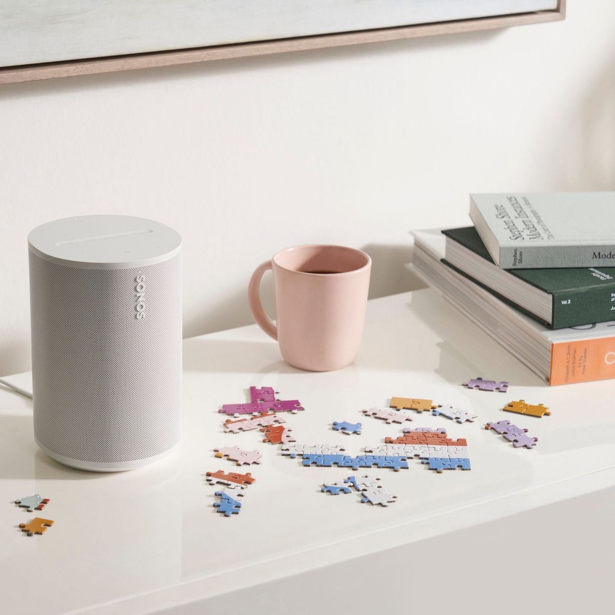 Bocina Sonos Era 100 con ac&uacute;stica y conectividad WiFi y bluetooth color blanco image number null