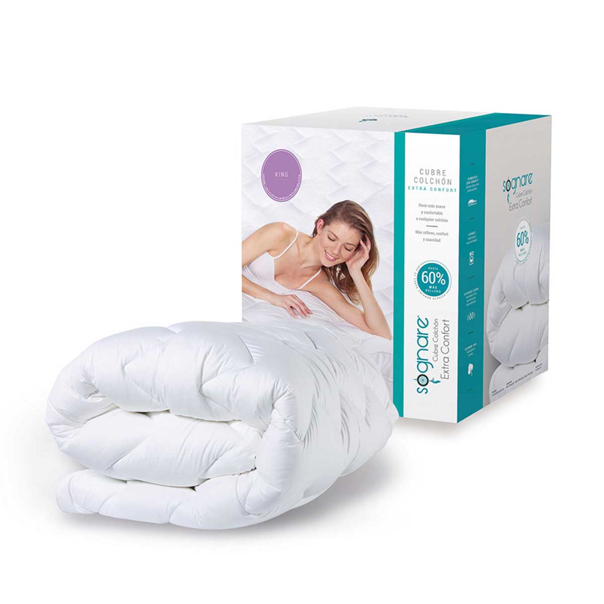 Cubre Colchon Extra Confort Ks Sognare image number null