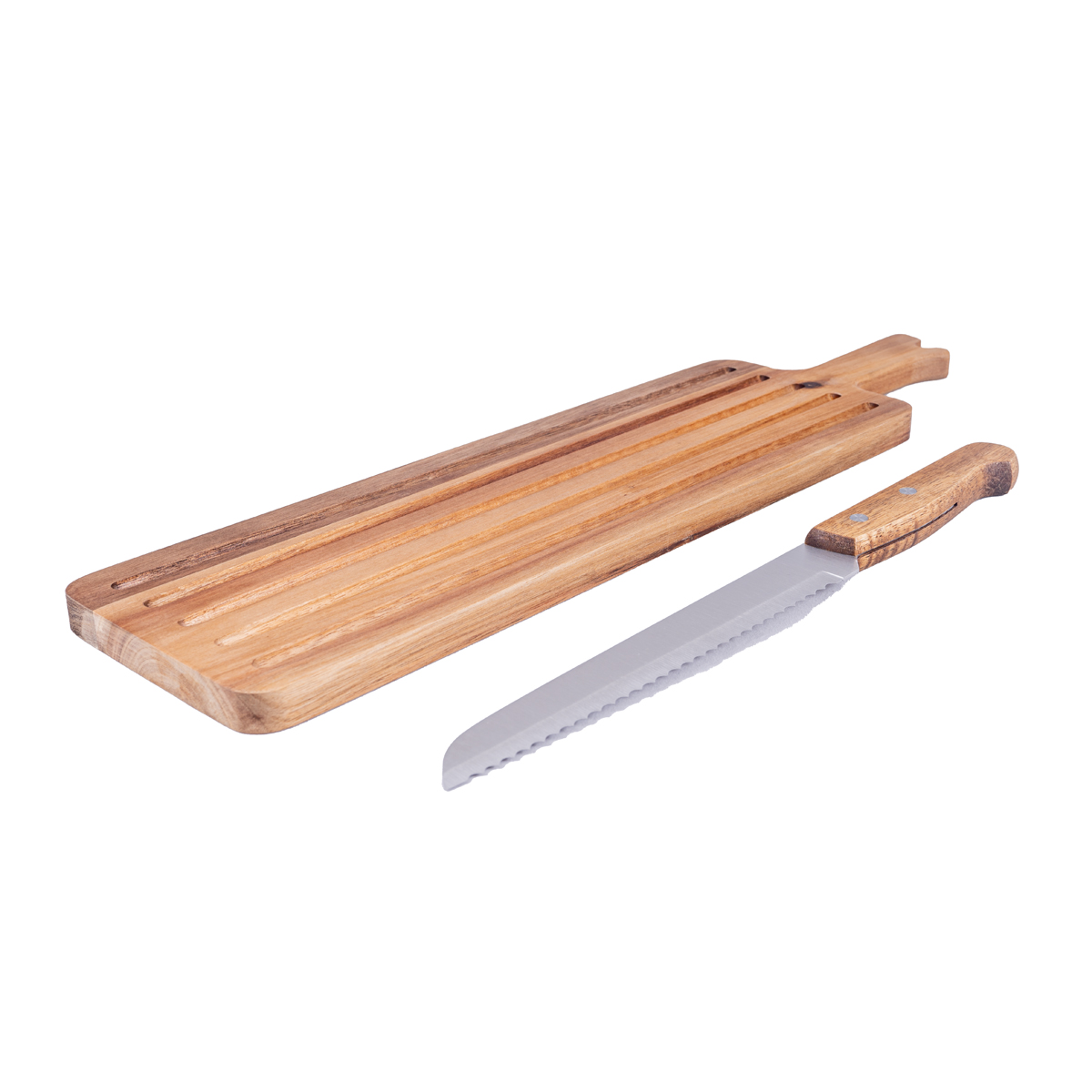 Home Nature Juego de Tabla con Cuchillo para Pan12 x 47 x 7 x 1.5 cm image number null