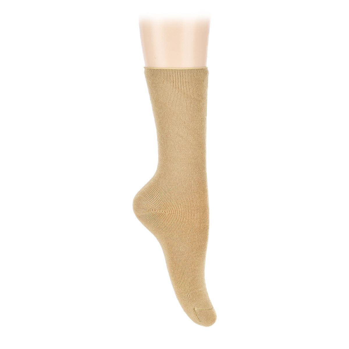 Calceta Preven-T diabetes terapéutico sin costuras 1959 grande-extragrande(24.5 a 27cm) beige dama image number null