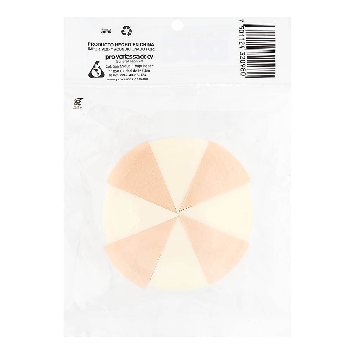 8 esponjas elite triangular dos tonos Rachel Duo 98-M image number null