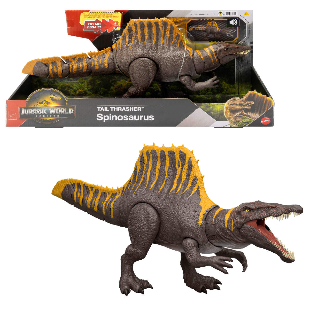 Dinosaurio de Juguete Jurassic World Rebirth Spinosaurus image number null