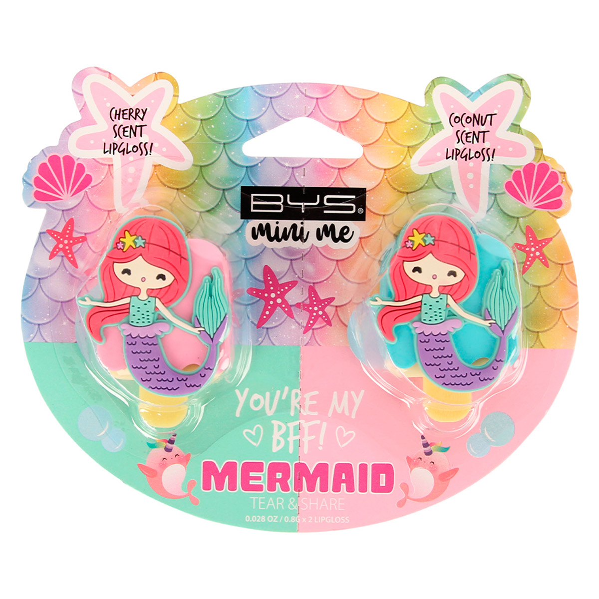 Gloss para Labios 2 Piezas Mermaid Bys Mini Me image number null