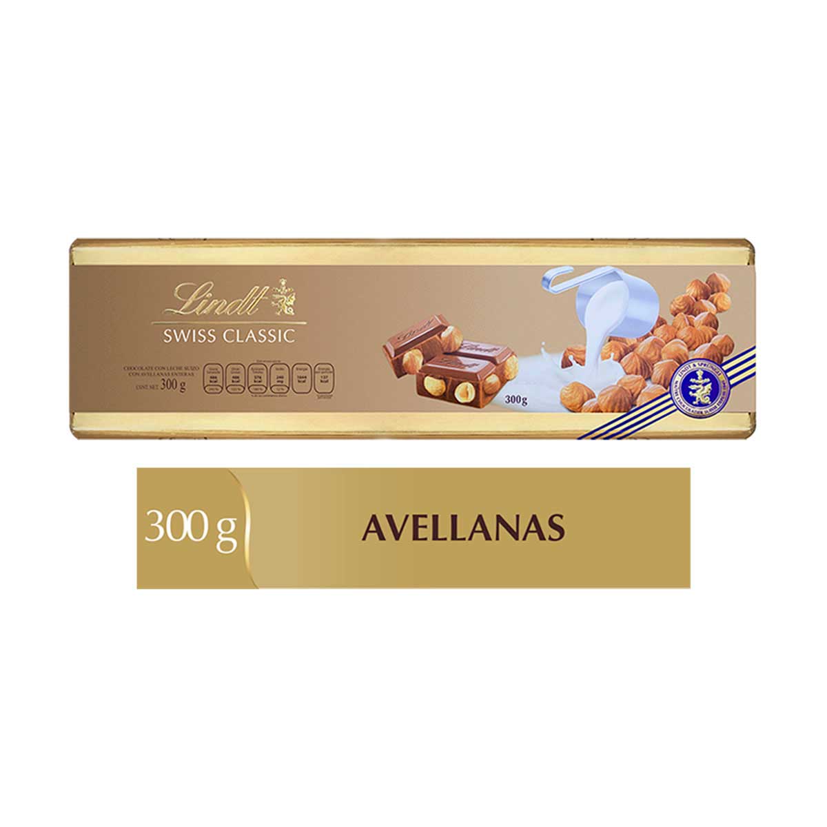 Barra de Chocolate Swiss Classic Gold de 300 gramos Lindt image number null