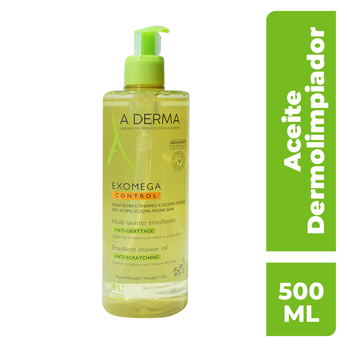 Aderma Exomega Aceite Dermolimpiador 500ml image number null