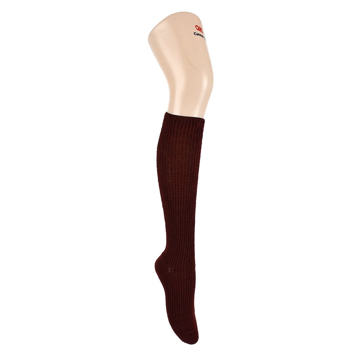 Calcetas Preven-T ejecutiva diabetes terapéutico ventilado sin costuras modelo 1968 talla chica-mediana(21 a 24cm) color vino dama image number null