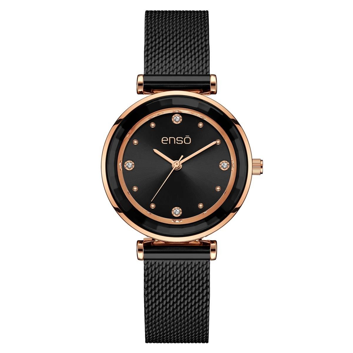 Reloj De Pulso Enso Negro Para Dama image number null