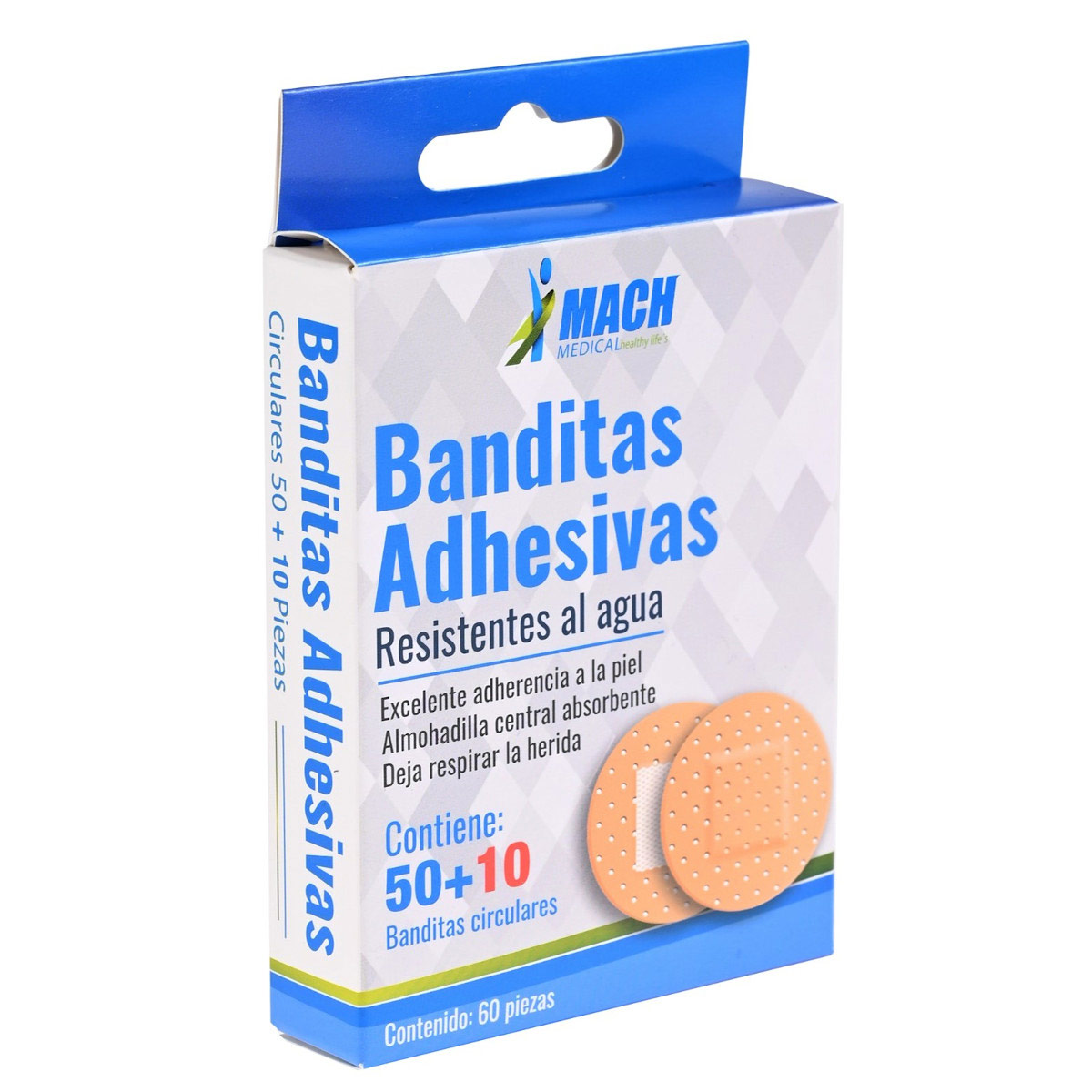 Banditas Adhesivas Circular 60Pz Machmedical image number null