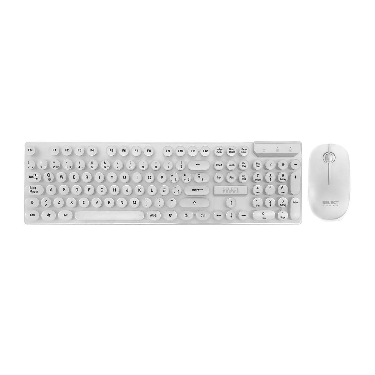 Teclado + Mouse Inal Blanco Spwr image number null