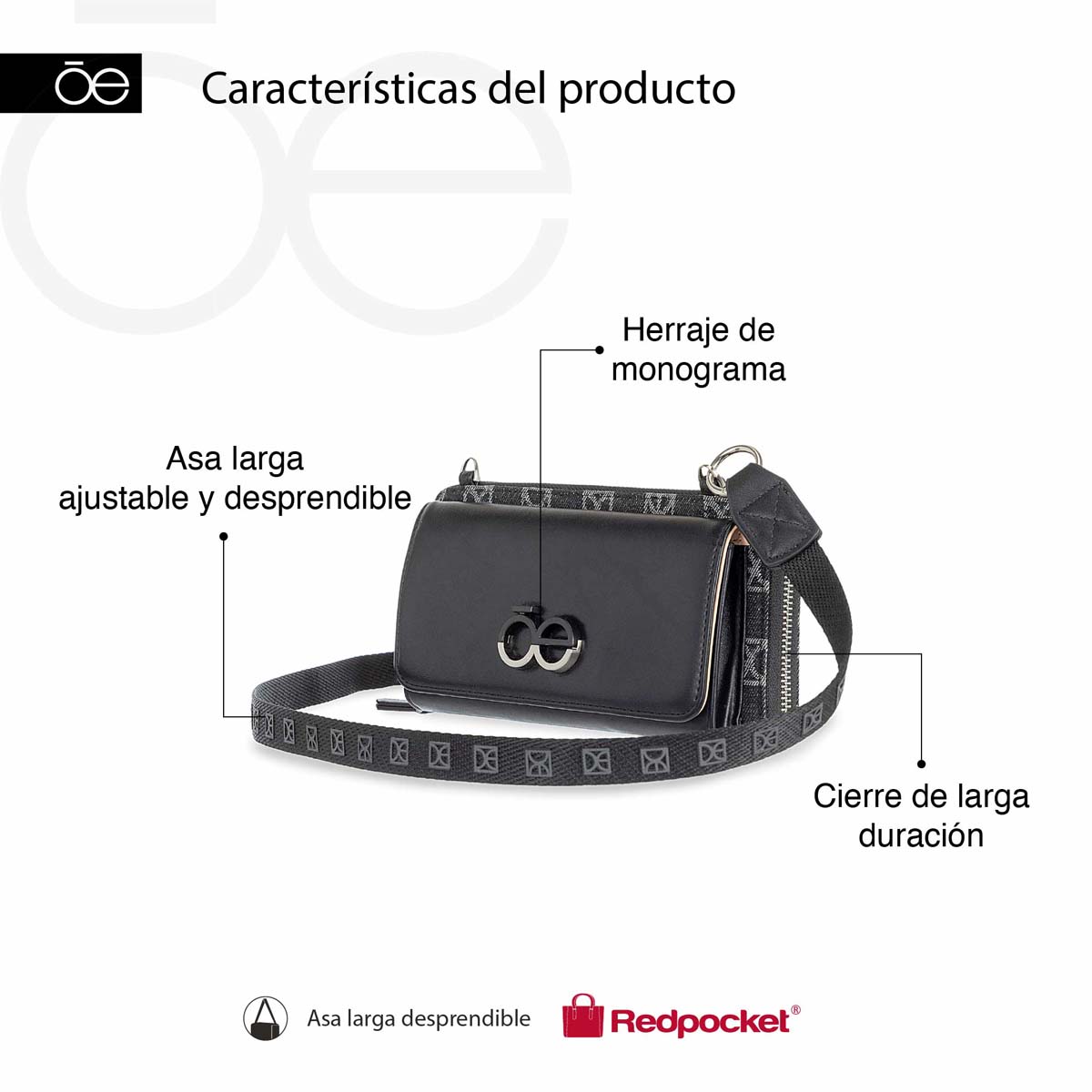 Billetera Porta Celular Cloe Beige image number null