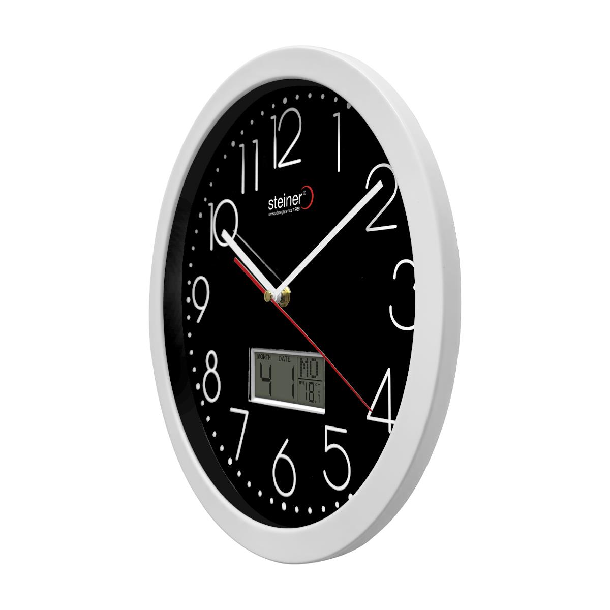 Reloj de Pared Steiner Color Negro STWA25-7163BK image number null