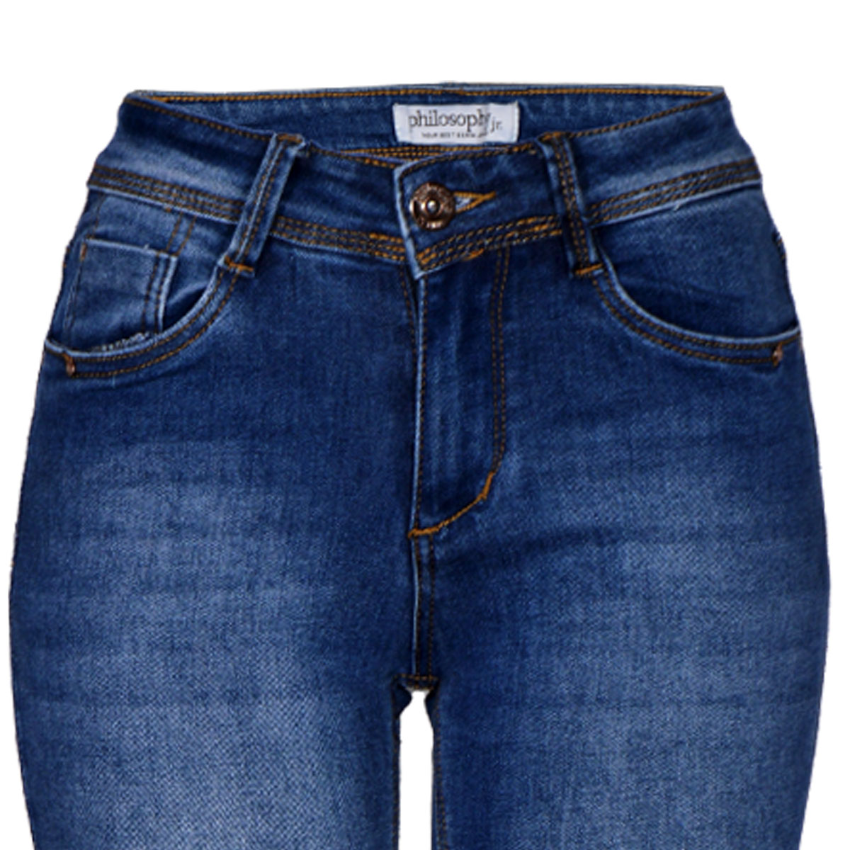 Jeans Skinny con Bolsillos Philosophy Color Azul Talla 1 para Mujer image number null