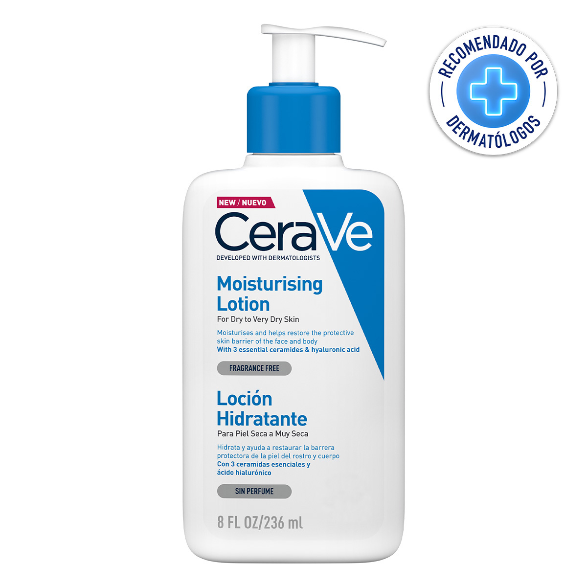 Loción Hidratante con Ácido Hialurónico para Piel Seca CeraVe image number null