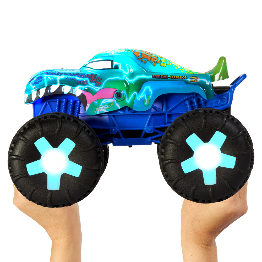 Veh&iacute;culo de Control Remoto Mega Wrex con Luces y Sonidos Monster Trucks HOT WHEELS image number null