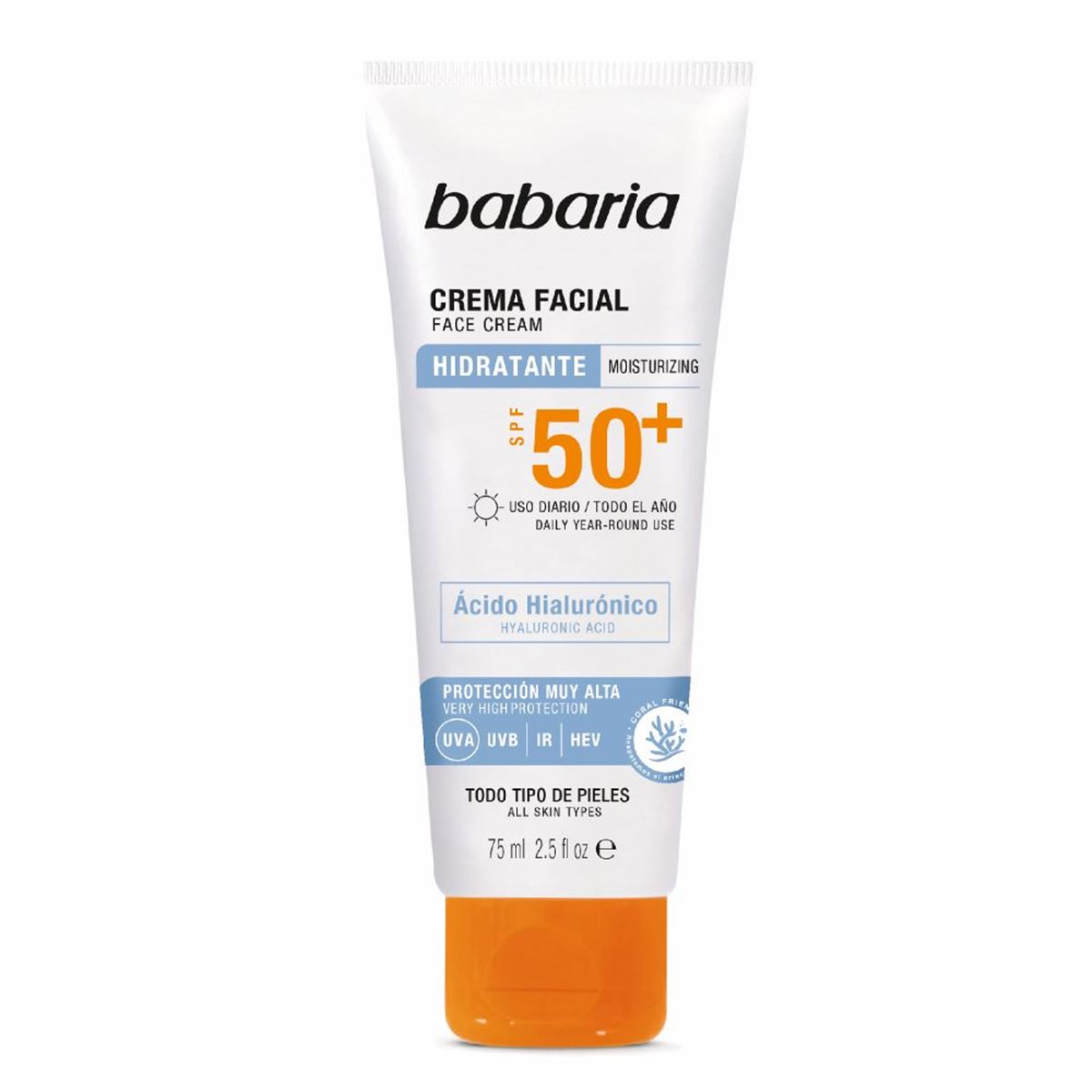 Crema Facial Solar Hialurónico image number null