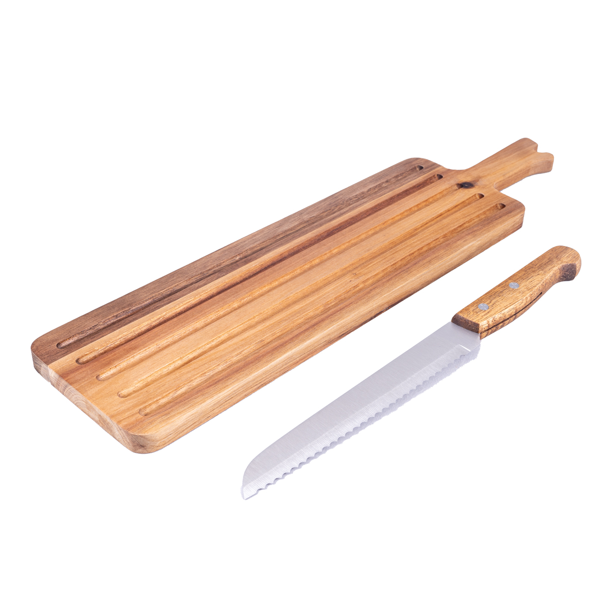 Home Nature Juego de Tabla con Cuchillo para Pan12 x 47 x 7 x 1.5 cm image number null