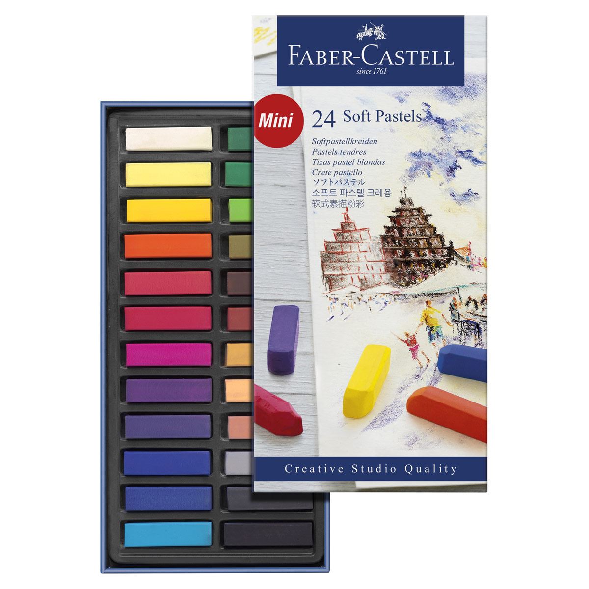 Mini Pasteles Blandos Faber-Castell de 24 Piezas image number null