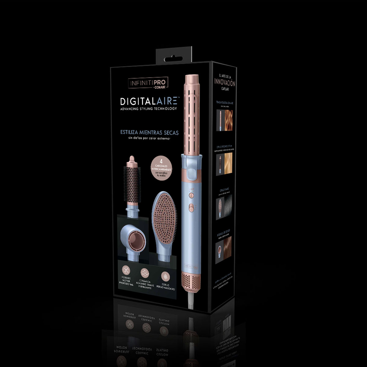 Digitalaire Advancing Styling Technology Multifuncional 4 Cabezales Conair image number null