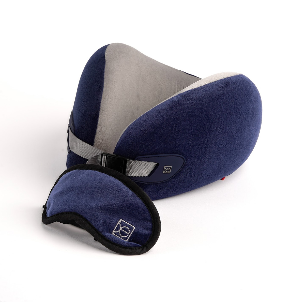 Almohada De Viaje Con Antifaz Azul Gris Cloe image number null