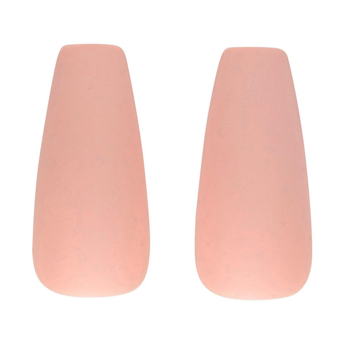 Kit U&ntilde;as Postizas Medium Coffin Nude Matte 24 piezas image number null